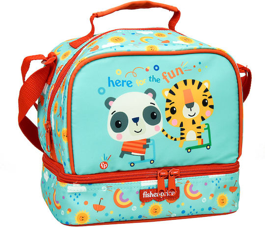 Gim School Insulated Hand Lunch Bag 4.5lt Turquoise 20 x 15 x 21cm