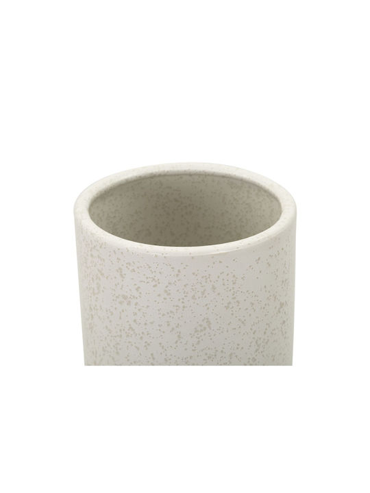 Mauro F Decorative Vase White 15.5x15.5x41cm