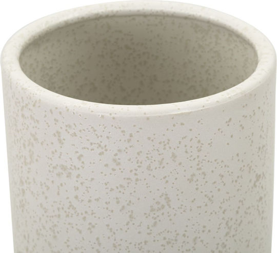 Mauro F Decorative Vase White 15.5x15.5x41cm