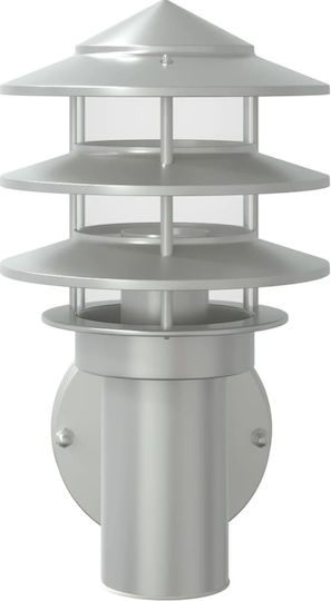 vidaXL Lumină de exterior montată pe perete E27 IP44 15.5x15.5x28εκ.