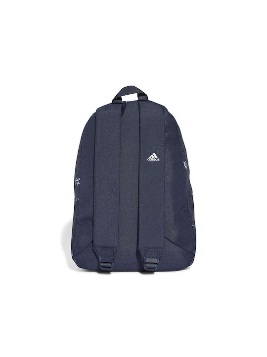 adidas Brand Love School Bag Backpack Elementary, Elementary Blue with Water Bottle Holder 20Liters