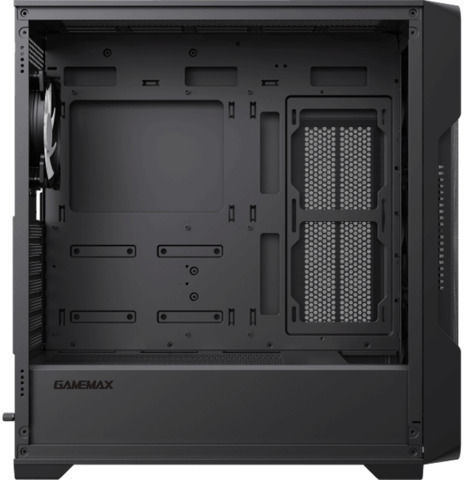 GameMax Siege Gaming Full Tower Computer Case with Window Panel and RGB Lighting Black