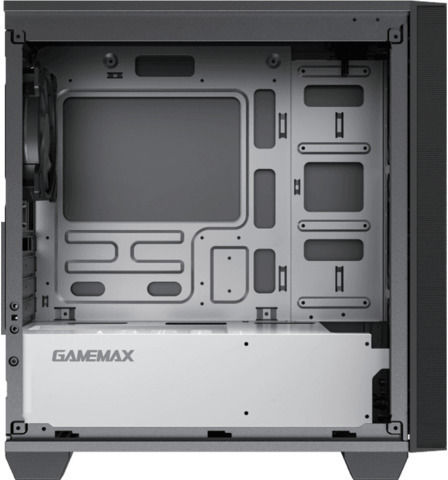 GameMax Aero Mini Gaming Midi Tower Computer Case with Window Panel and RGB Lighting Black