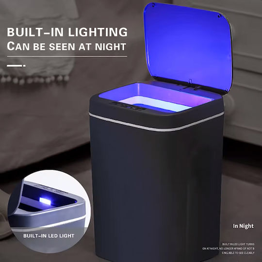 Home Use Abfalleimer Abfall Kunststoff mit Lichtsensor Gray 16Es 1Stück