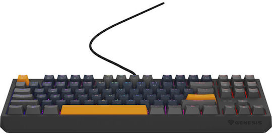 Genesis Thor 230 TKL Gaming Μηχανικό Πληκτρολόγιο Tenkeyless με Outemu Panda διακόπτες και RGB φωτισμό (Αγγλικό US) Naval Blue Positive