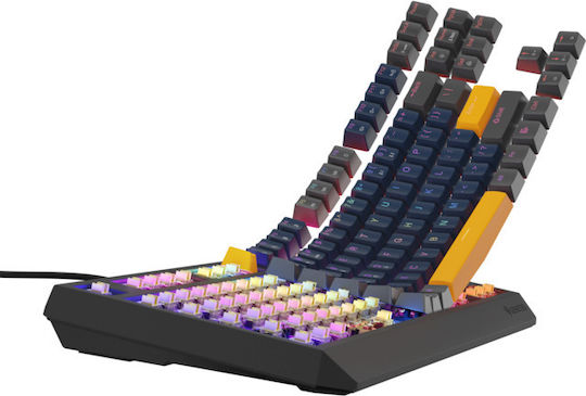 Genesis Thor 230 TKL Gaming Μηχανικό Πληκτρολόγιο Tenkeyless με Outemu Panda διακόπτες και RGB φωτισμό (Αγγλικό US) Naval Blue Positive
