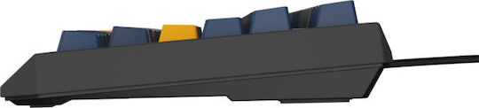Genesis Thor 230 TKL Gaming Mechanical Keyboard Tenkeyless with Outemu Panda switches and RGB lighting (English US) Naval Blue Negative