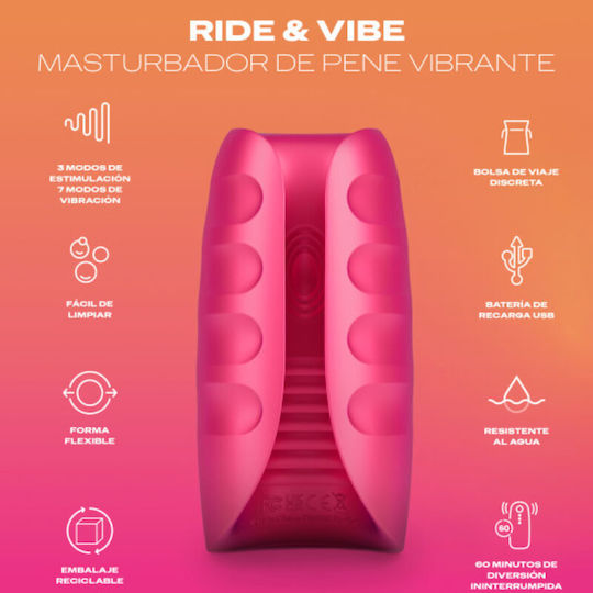 Durex Ride Vibe Мастурбатор Butt с Вибрация