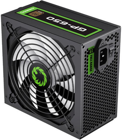GameMax GP-650 650W Μαύρο Τροφοδοτικό Υπολογιστή Full Wired 80 Plus Bronze