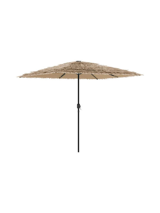 Umbrelă Rotundă Metalică Maro Φ2.48xÎ2.48m