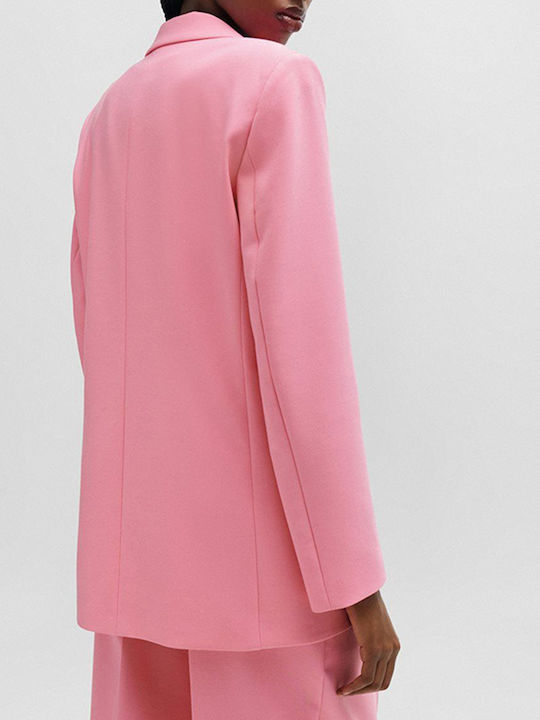 Hugo Boss Damen Mittellang Blazer Rosa