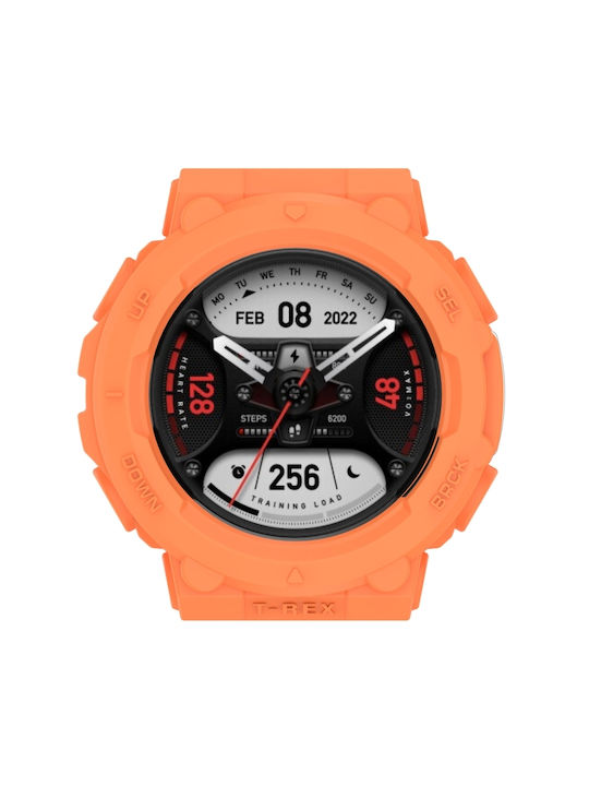 Силиконов Калъф в Оранжев цвят за Amazfit T-Rex 2