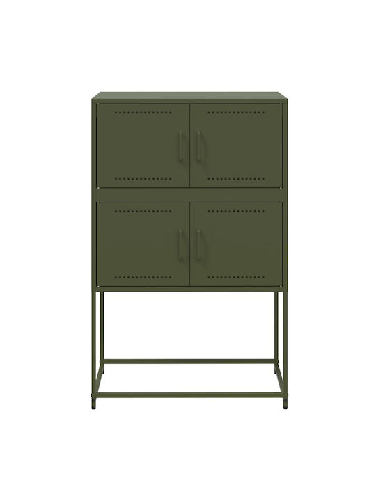 Cabinet de Birou Metalic Green olive oil 68.5x38.5x107cm