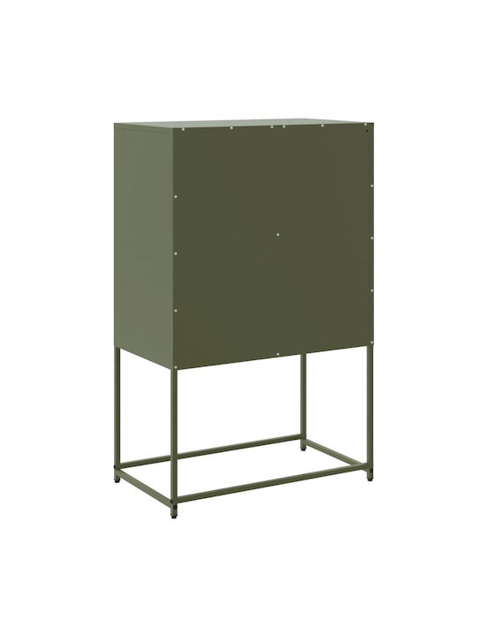 Cabinet de Birou Metalic Green olive oil 68.5x38.5x107cm