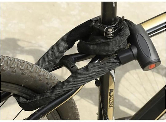 Bicycle Cable Lock with Key Black