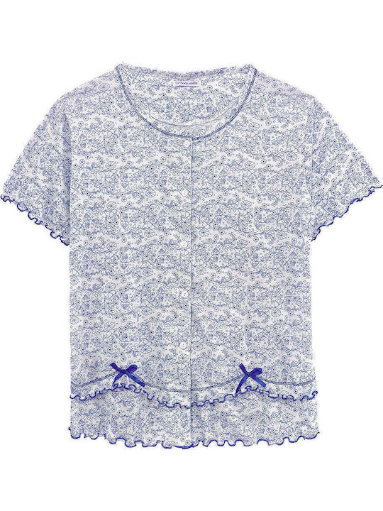 Set pijamale femei din bumbac cu nasturi Gp-60458