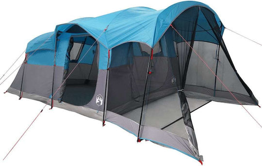 vidaXL Σκηνή Camping Τούνελ Μπλε για 8 Άτομα