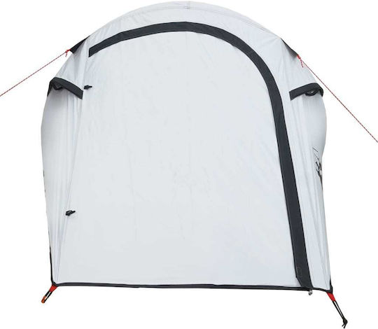 vidaXL Campingzelt Tunnel Weiß für 3 Personen 230x110x125cm