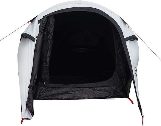 vidaXL Campingzelt Tunnel Weiß für 3 Personen 230x110x125cm