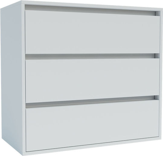 Συρταριέρα Κρεβατοκάμαρας White 80x42x76cm