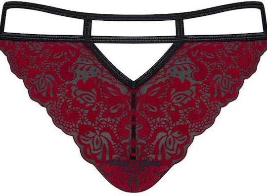 Obsessive Sugestina Damen Sexy String Rot