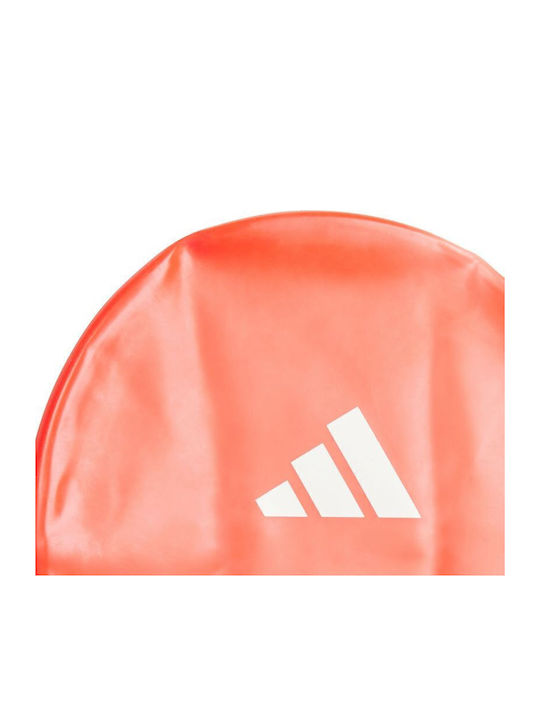 adidas 3-Stripes Silicone Kids Swimming Cap Orange