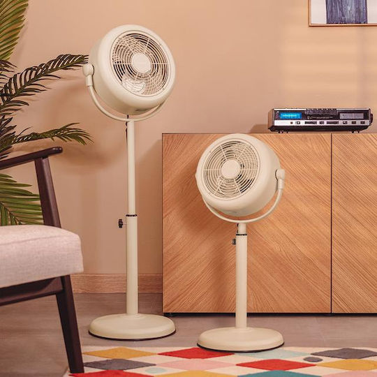 Cecotec Energysilence 250 Classicstyle Ventilator Pe Piedestal 25W Diametru Ventilator 25cm Bej