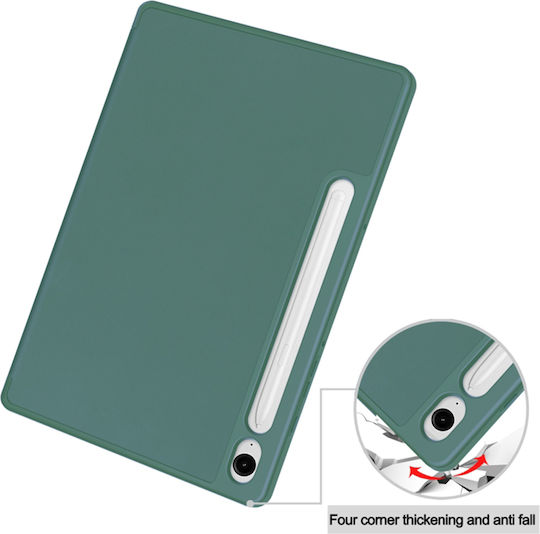 Techsuit Flip Cover Πράσινη (Samsung Galaxy Tab S9 FE)