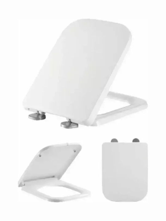 Bormann Bakelite Soft Close Toilet Seat White BTW1040 43.5cm