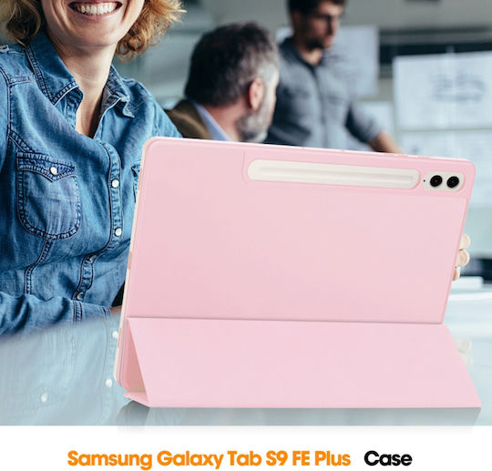 Techsuit Flip Cover Roz (Samsung Galaxy Tab S9 FE Plus)