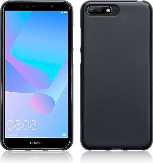 Terrapin Y6 2018 Back Cover Σιλικόνης Μαύρο (Huawei Y6 2018)