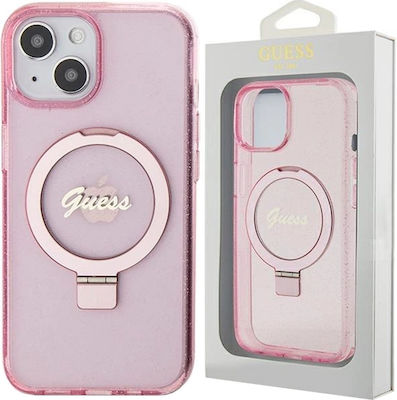 Guess Iml Back Cover Pink (iPhone 15)