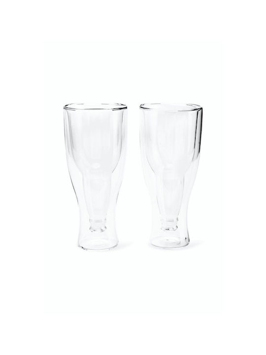 Balvi Set Gläser Bier, μπίρας aus Glas 400ml 2Stück