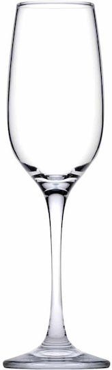 Espiel Amber Ποτήρι Σαμπάνιας από Γυαλί Κολωνάτο 200ml