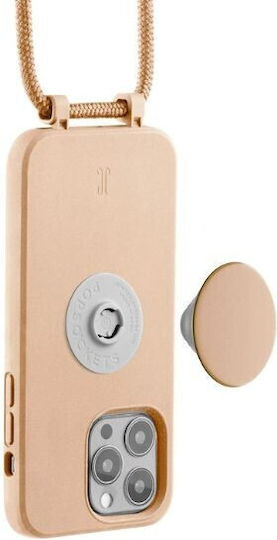 Just Elegance PopGrip Back Cover Beige (iPhone 14 Pro)