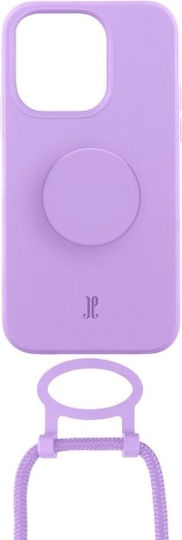 Just Elegance PopGrip Back Cover Σιλικόνης Lavender (iPhone 14 Pro Max)