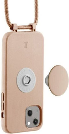 Just Elegance PopGrip Back Cover Silicone Beige (iPhone 14)