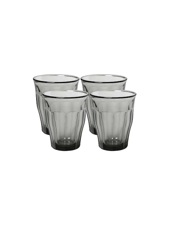 Duralex Picardie Set of Glasses for White and Red Wine made of Glass in Gray Color Stemmed 360ml 4pcs