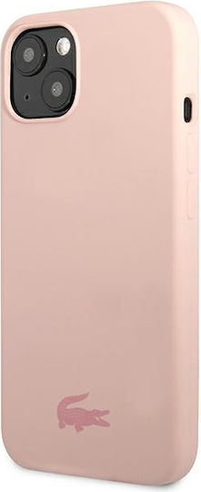 Lacoste Silicone Silicone Umschlag Rückseite Silikon Rosa (iPhone 13 Mini)