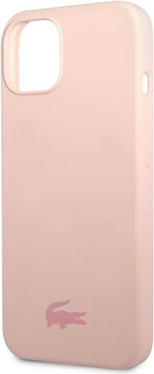 Lacoste Silicone Silicone Umschlag Rückseite Silikon Rosa (iPhone 13 Mini)
