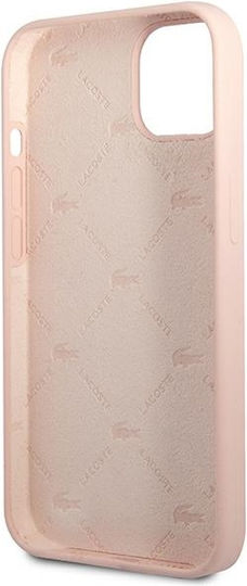 Lacoste Silicone Silicone Umschlag Rückseite Silikon Rosa (iPhone 13 Mini)