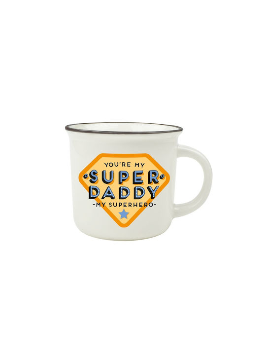 Legami Milano Cup-Puccino Super Daddy Mug Ceramic White 350ml