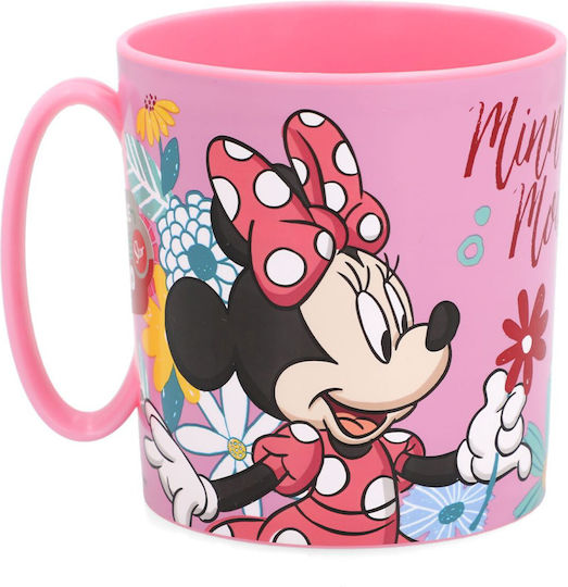 Stor Minnie Mouse Spring Look Becher Kunststoff Rosa 350ml