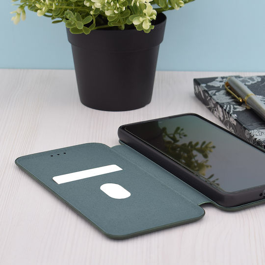 Techsuit Wallet Synthetic Leather / Silicone Green (Redmi Note 13 4G)