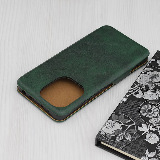 Techsuit Wallet Synthetic Leather / Silicone Green (Redmi Note 13 4G)