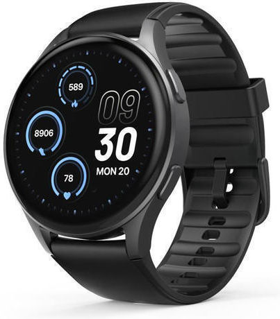 HAMA 8900 Aluminium 45mm Waterproof Smartwatch with Heart Rate Monitor (Black)