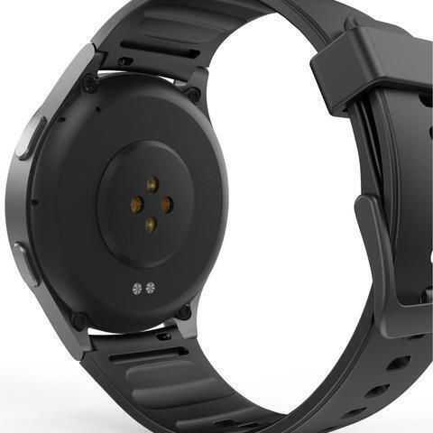 HAMA 8900 Aluminium 45mm Waterproof Smartwatch with Heart Rate Monitor (Black)