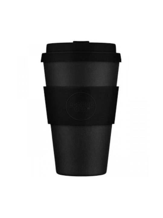 Ecoffee Cup Kerr & Napier Mug Plastic with Lid Black 400ml