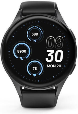 HAMA 8900 Aluminium 45mm Waterproof Smartwatch with Heart Rate Monitor (Black)