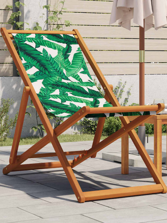 Deckchairs Wooden Green 62x112x87cm